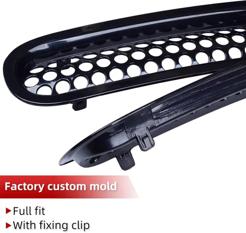 Vista 4 de AggAuto Insertos para Parrilla Compatibles con Jeep Wrangler JK JKU 2007 2008 2009 2010 2011 2012 2013 2014 2015 2016 2017, Accesorios de Cobertura