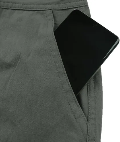 Vista 6 de LVCBL Pantalones cargo para hombre, de algodón, ajuste relajado, con múltiples bolsillos para hombre