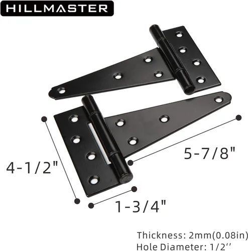 Vista 4 de HILLMASTER Kit de herrajes para manija de puerta de alta resistencia para valla de madera, pestillo de puerta de cierre automático con cuerda