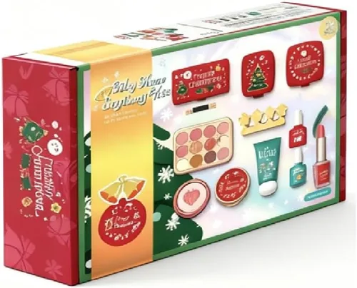 Vista 4 de Serena&Jewel Maquillaje de simulación para niños pequeños, juego de maquillaje de juguete para niños de 3 a 5 años, kit de maquillaje para niños