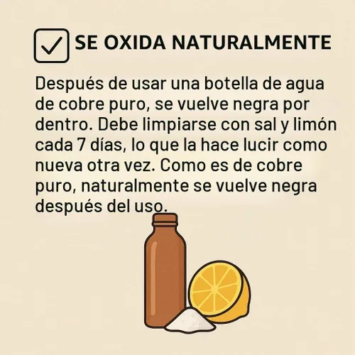 Vista 7 de ALV Botella de agua de cobre de 34 onzas, botella de agua grande de cobre para beber, recipiente multicolor ayurvédico 100% puro para botella