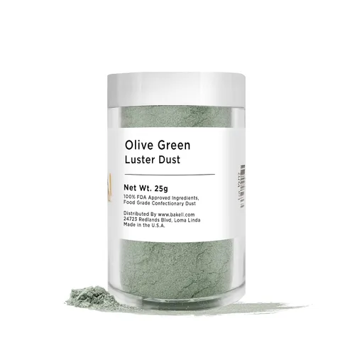 Vista 40 de BAKELL - Polvo colorante Luster Dust comestible Christmas Green, certificado Kosher, pintura y polvo 100 % comestible, de grado alimenticio, pintura