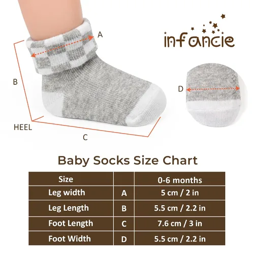 Vista 9 de GOTS Mezcla de Algodón Orgánico 12 Pares Calcetines Zapatos Bebés 0-6 M Negro