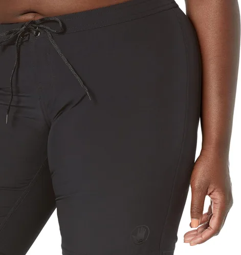 Vista 3 de Body Glove Smoothies Harbor Solid Vapor Boardshort de 8 pulgadas para mujer, negro, grande