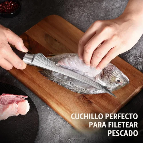 Vista 6 de DiiHAUZZ Cuchillo de filete de 7 pulgadas, cuchillo afilado para deshuesar