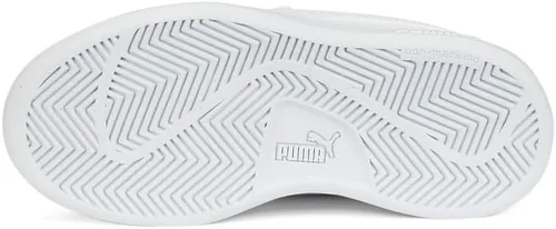Vista 5 de PUMA - Zapatos preescolares Smash V2 Metallics V, Blanco