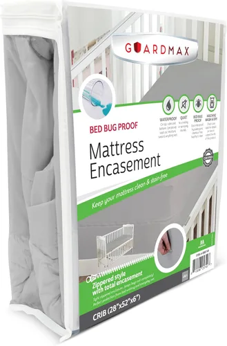 Vista 29 de Protector de colchón Guardmax con cremallera funda contra insectos para cama 100% impermeable suave, hipoalergénico y transpirable