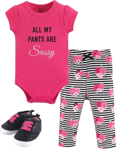 Vista 35 de Little Treasure - Conjunto unisex de mameluco de algodón, pantalón y zapatos para bebé Collar de ancla