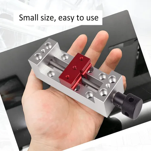 Vista 5 de RATTMMOTOR Mejora de la abrazadera de tornillo de banco del router CNC, máquina grabadora DIY de alta precisión abrazadera de sujeción mini tornillo