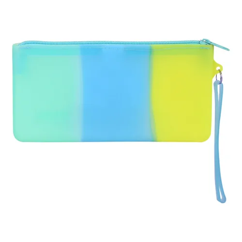 Vista 3 de Estuche Escolar Safta Azul Verde Amarillo (21 x 10.5 x 2 cm)