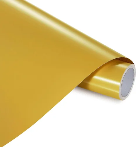 Vista 32 de ANT Vinilo adhesivo permanente dorado de 12 pulgadas x 10 pies para proyectos de bricolaje, calcomanías, calcomanías, todo tipo de clima, a prueba