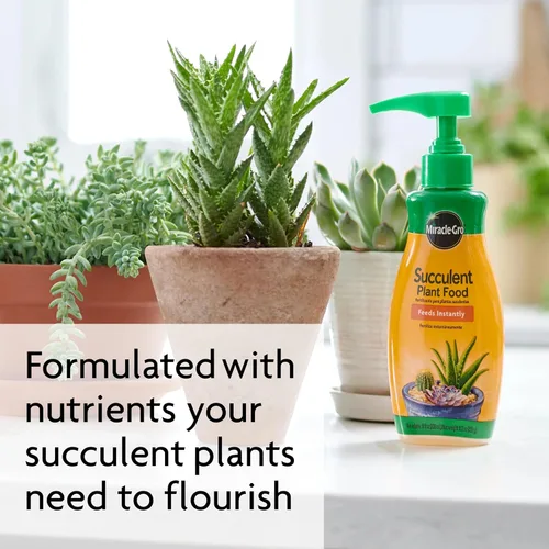 Vista 5 de Miracle-Gro Alimento para plantas suculentas, 8 onzas, para suculentas incluyendo cactus, jade y aloe