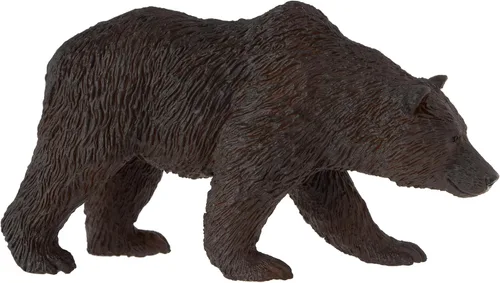 Vista 4 de MOJO - Grizzly Bear Figura de juguete pintada a mano Colección North American Woodland Fiel a la vida y altamente detallada Diseñado