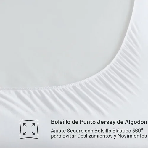 Vista 4 de Sleep Philosophy - Protector de colchón de algodón para cama individual, funda de colchón acolchada Classic Cloud, cubrecolchón natural