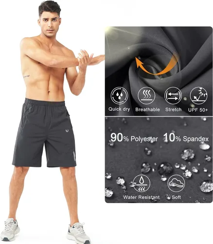 Vista 4 de NORTHYARD - Pantalones cortos deportivos para correr para hombres, ligeros, de secado rápido, 7, 5 o 9 pulgadas, para senderismo, deportes, gimnasio