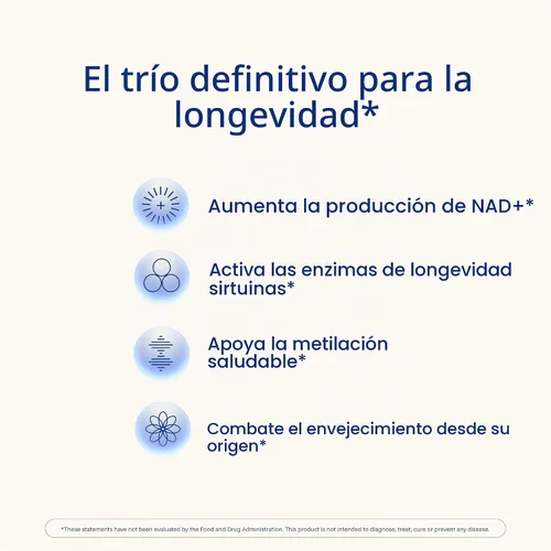 Vista 3 de Liposomal NMN Pro Complete (90 Cápsulas) - Liposomal Uthever NMN, Trans-Resveratrol, TMG