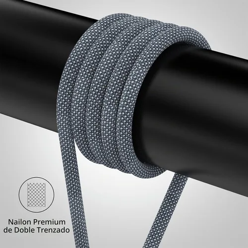 Vista 9 de Cable de carga magnético USB C de 100 W, rotación de 180°, cable de carga magnético 2 en 1 para teléfono [2 unidades, 4/6.6 pies], transferencia
