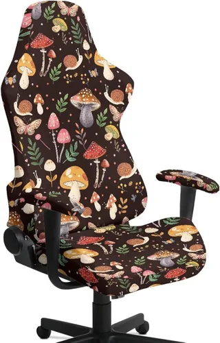 Vista 14 de Suobstales Aztec Leopard American Tribal Pattern Gaming Chair Cover Stretch Slipcover with Armrest Covers, Washable Elastic Protector Universal