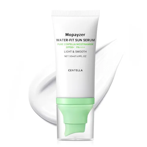 Vista 11 de Centella - Protector solar SPF 50, protector solar Hyalu Cica para cara, resistente al agua, fuerte protección UV, sin yeso blanco, protector solar