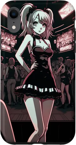 Vista 23 de Funda de dibujos animados para iPhone 11 Sexy Japonesa Gótica Chica Gótica Anime