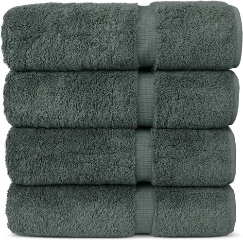 Vista 88 de Chakir Turkish Linens Toallas turcas de alta calidad 100% algodón para baño, toallas de baño grandes de 30 x 60 pulgadas (4 piezas, aguamarina)