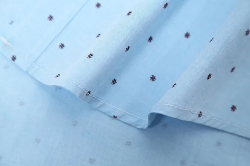 Vista 7 de Camisa casual de manga corta con estampado de lunares para hombre