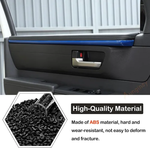 Vista 3 de Aunginsy Tiras de Moldura Interior para Puerta de Coche Compatible con Toyota Tundra 2022 2023 2024 2025 Camioneta Pickup, Moldura Decorativa