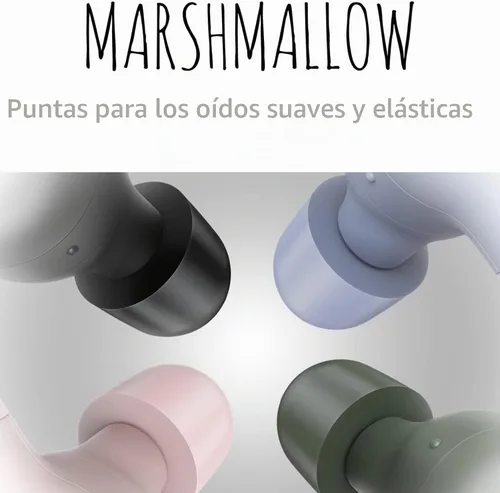 Vista 2 de JVC Marshmallow - Auriculares inalámbricos Bluetooth 5.3 con batería de 28 horas, auriculares de espuma viscoelástica para comodidad durante todo