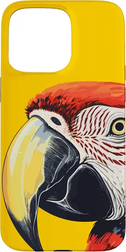 Vista 31 de Funda para iPhone 16 con diseño de guacamayo pájaro