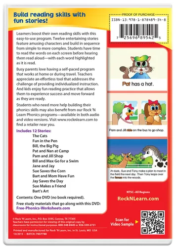Vista 2 de Phonics Easy Readers DVD by Rock 'N Learn