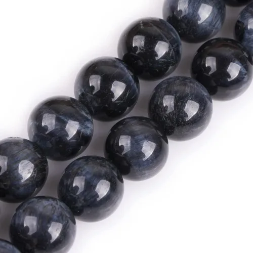 Vista 47 de GEM-Inside Cuentas Sueltas de Piedras Preciosas de Ágata Azul Bandeada Natural de 6mm Cuentas Redondas de Piedra de Energía para Hacer Joyas 15