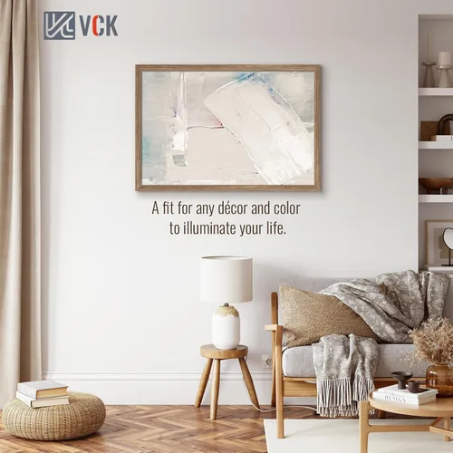 Vista 155 de VCK Marcos para póster de madera maciza de 22.375 x 34 pulgadas, marco de fotos A1 negro con montaje en pared, paquete de 3