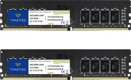 Vista 13 de Timetec 8 GB DDR4 2400 MHz PC4-19200 sin ECC sin búfer 1.2 V CL17 1Rx8 de rango único 288 pines UDIMM módulo de memoria RAM de actualización para PC