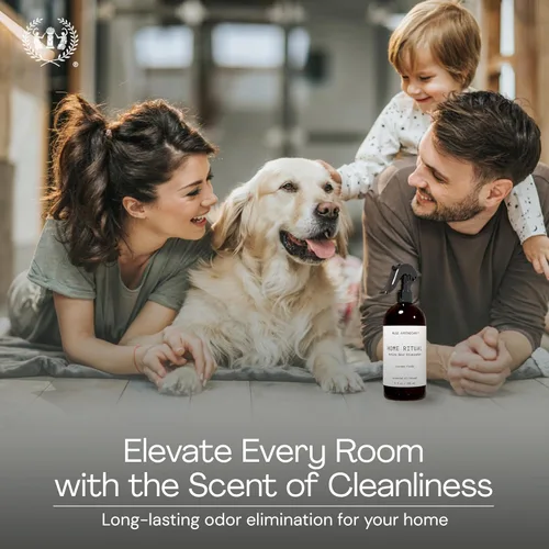 Vista 2 de Muse Apothecary Home Ritual - Spray eliminador de olores activo, desodorante en aerosol para muebles y eliminador de olores de baño para el hogar