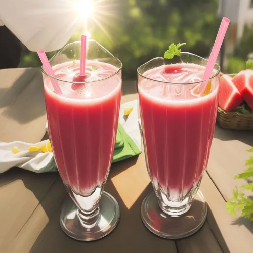 Vista 3 de 100 pajitas de corazón desechables de 8.26 pulgadas, pajitas de plástico rosa para fiestas
