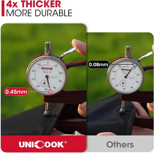 Vista 6 de Cubierta Unicook para parrilla de gas, impermeable, resistente, cubierta para barbacoa de 55 pulgadas, material desteñido especial y resistente a
