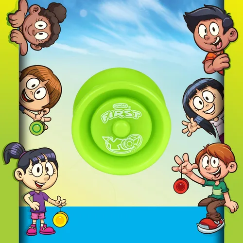 Vista 8 de Duncan Toys First Yo! - Mejor Yo-Yo Principiante para Niños, Yo Yo Sensible, Juguetes YoYo - Azul/Verde Azul y verde