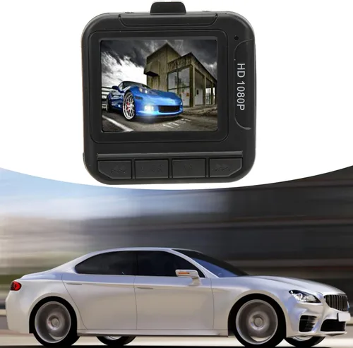 Vista 4 de Cámara frontal para salpicadero, pantalla de 1.6 pulgadas, sensor de detección de movimiento de 1080P, grabadora de conducción de automóvil, tarjeta