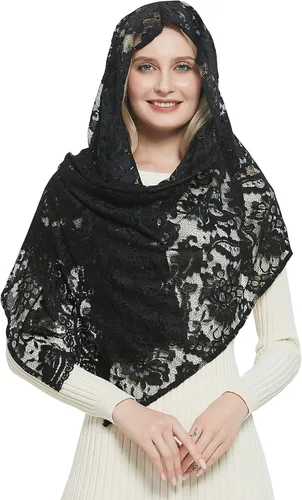 Vista 2 de Leimandy Cabeza que cubre el velo de mantilla católico Mantilla V25