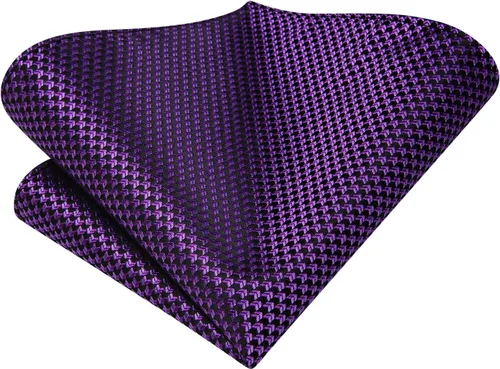 Vista 255 de Dubulle Corbata tejida de cachemira para hombre y gemelos de pañuelo para hombre, conjunto de gemelos para boda formal y negocios