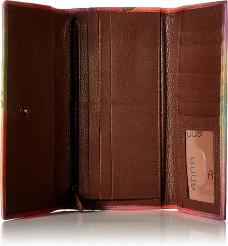 Vista 4 de Anna by Anuschka Cartera de cuero genuino pintada a mano para mujer
