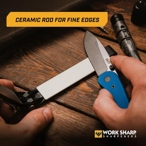 Vista 4 de Work Sharp Afilador de campo plegable para cuchillos y herramientas, equipo de mantenimiento de bordes de cuchillo portátil compacto