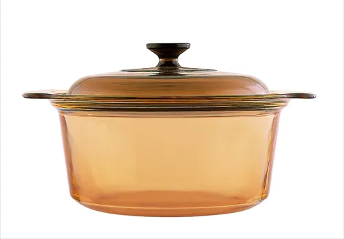 Vista 8 de Visions Juego de ollas de cocina de 6 piezas con cubiertas de vidrio, ámbar