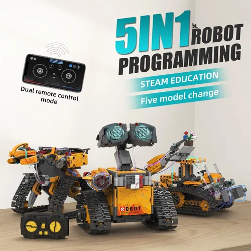 Vista 3 de Kit de construcción de robots STEM, juego de construcción de juguetes