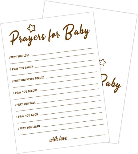 Vista 15 de 30 PCS Tarjetas de Predicciones y Consejos de Bebé Oso, Juego de Baby Shower para Niño Niña, Neutral de Género Fiesta de Revelación de Género