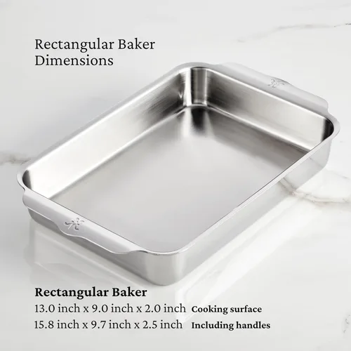 Vista 2 de Hestan Provisions OvenBond - Juego de 7 piezas Gourmet Essentials de acero inoxidable de tres capas