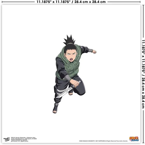 Vista 7 de Trends International Gallery Pops Naruto Shippuden - Arte de pared Shikamaru Nara, versión sin marco, 12 x 12 pulgadas