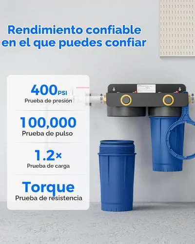 Vista 5 de Waterdrop WHF2E-FC Sistema de filtro de agua para toda la casa para agua