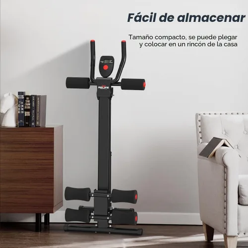 Vista 6 de RELIFE REBUILD YOUR LIFE - Máquina de Entrenamiento Abdominal Ajustable, Entrenador de Abdominales Plegable, Equipo de Fuerza para Crunch Azul
