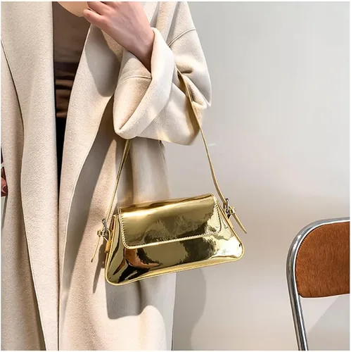 Vista 6 de Valleycomfy Women Y2k Silver Purse Hobo Bag Tote Handbag Satchel Bag Cute Party Bag Clutch Purses Crossbody Bags